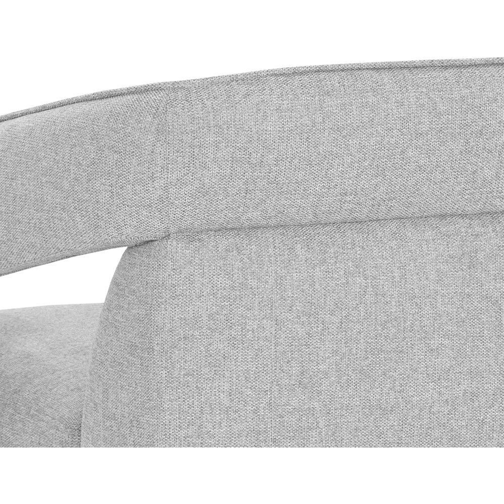 Kendrick Belfast Heather Grey Swivel Lounge Chair, Swivel